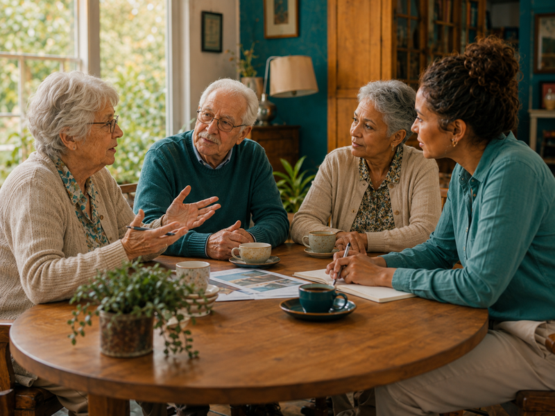 clientenraad gesprek bewoners - Maria-Oord